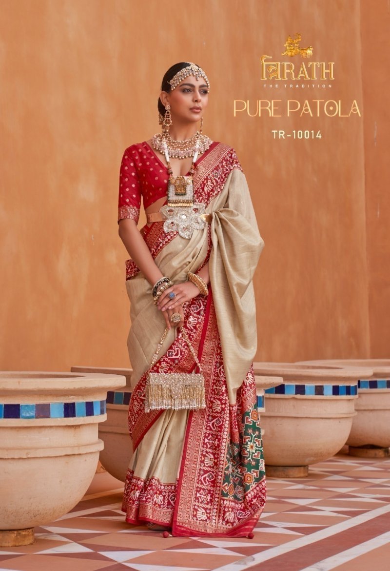Pure Patola By Trirath Mercerized Sigma Silk Saree